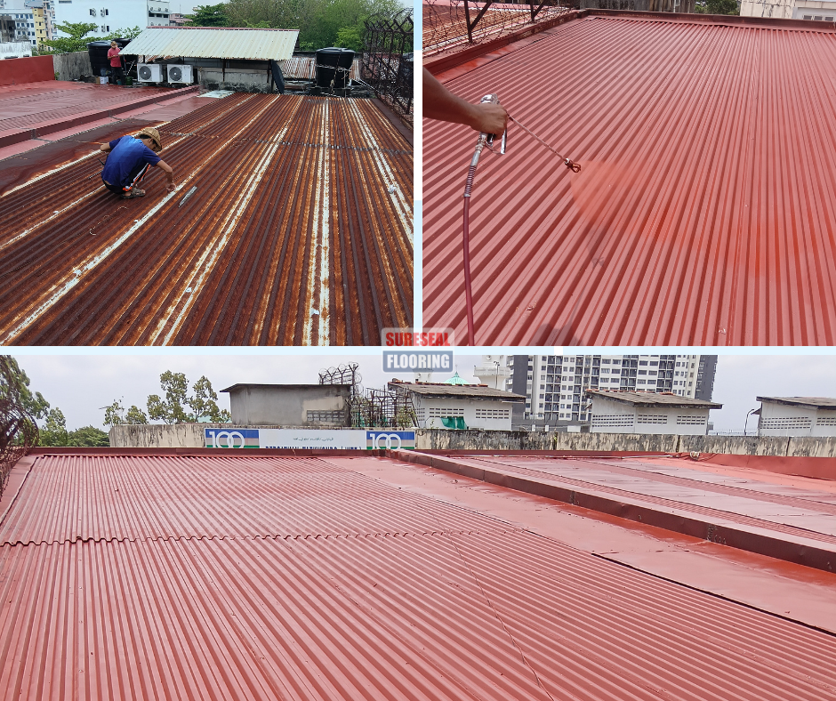 Metal deck anti rust coating